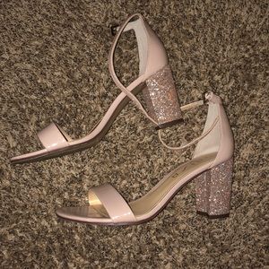 Blush Pink One Strap Heels